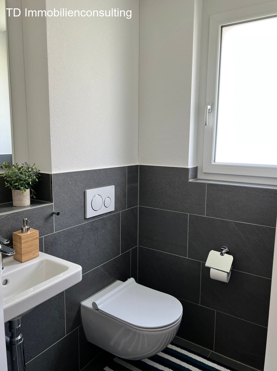 Das schicke Gäste WC im EG.