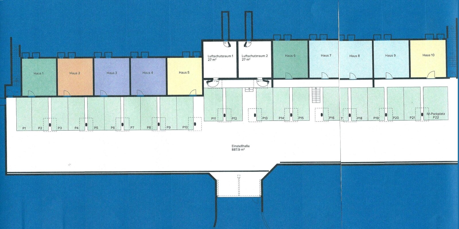 Grundriss Tiefgarage