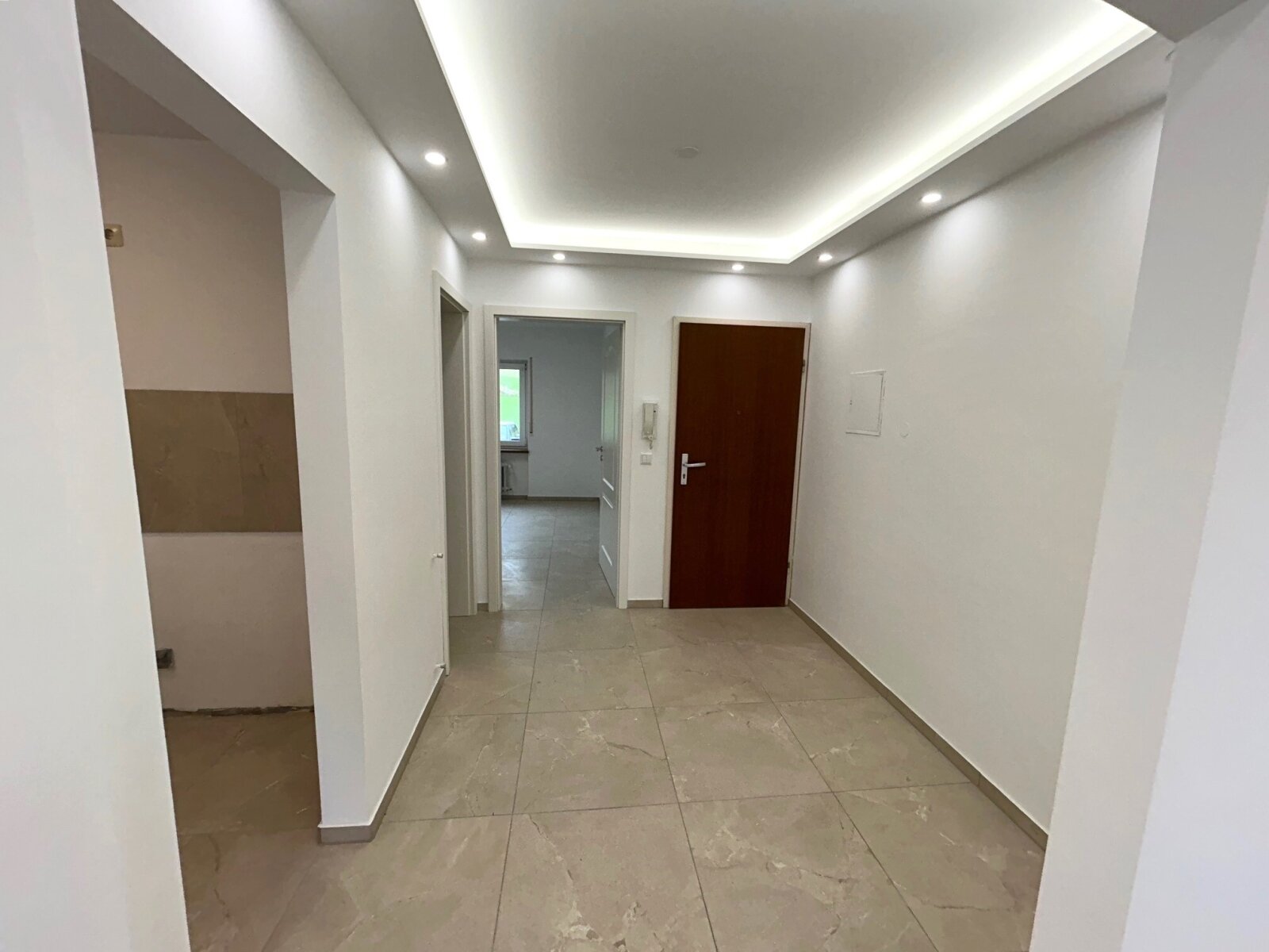 Der Blick hin zum Schlafzimmer